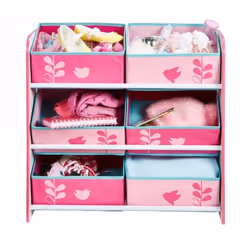 Worlds Apart 471FLW rangement de jouets Étagère de rangement de jouets Autonome Rose