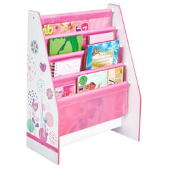 Worlds Apart 470FLW bibliothèque pour enfants 4 étagères Rose, Blanc Bibliothèque à compartiments