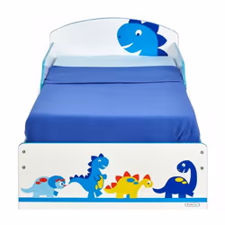 HelloHome Dinosaur Bleu, Blanc Panneaux MDF Lit classique