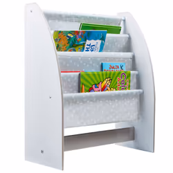 Worlds Apart Bibliothèque à pochettes pour enfants - Rangement de livres pour chambre d’enfant