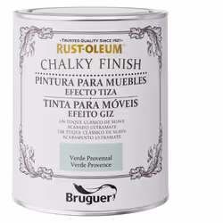 Peinture à la craie pour meubles vert provençal - Convient pour l'application sur les objets et meubles d'intérieur - Couvre ...