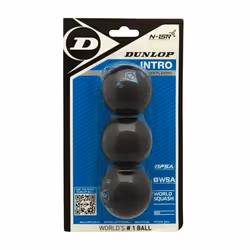 DUNLOP Balles de squash x3 Intro