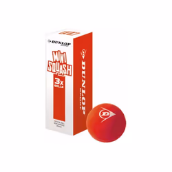 Lot de 3 balles de squash Dunlop fun