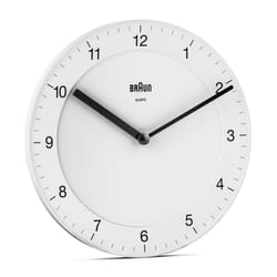 Braun BC06W Horloge murale à quartz Rond Blanc