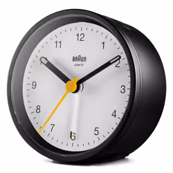 Braun BC12BW réveille-matin Réveil à quartz Noir, Blanc