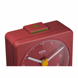 Braun BC02R réveille-matin Réveil à quartz Rouge