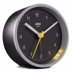 Braun BC12SB réveille-matin Réveil à quartz Noir, Argent