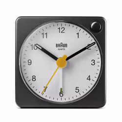 Braun BC02XBW réveille-matin Réveil à quartz Noir, Blanc