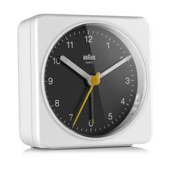 Braun BC03WB réveille-matin Réveil à quartz Noir, Blanc