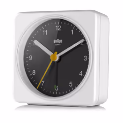 Braun BC03WB réveille-matin Réveil à quartz Noir, Blanc