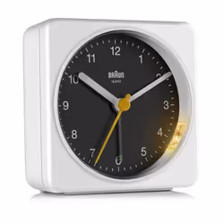 Braun BC03WB réveille-matin Réveil à quartz Noir, Blanc