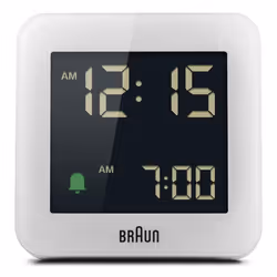 Braun BC09W réveille-matin Réveil numérique Blanc