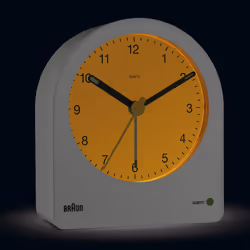 Braun BC22W réveille-matin Réveil à quartz Blanc