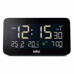 Braun BC10B-DCF réveille-matin Réveil numérique Noir
