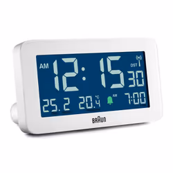 Braun BC10W-DCF réveille-matin Réveil numérique Blanc