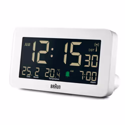 Braun BC10W-DCF réveille-matin Réveil numérique Blanc