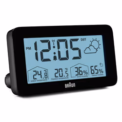 Braun BC13BP-DCF réveille-matin Réveil numérique Noir