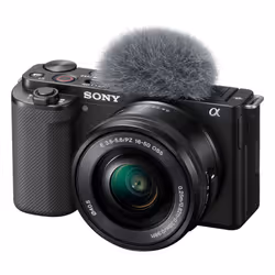 Sony α ZV-E10L, 24,2 MP, 6000 x 4000 pixels, CMOS, 4K Ultra HD, Écran tactile, Noir