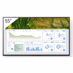 Sony FW-55BZ30L/TM, Panneau plat de signalisation numérique, 139,7 cm (55"), LCD, 3840 x 2160 pixels, Wifi, 24/7