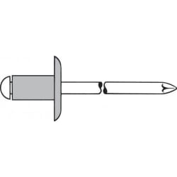 GESIPA Rivet Alu Grosse tête K12 4 x 8mm - Par 500