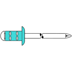 Rivet pop PolyGrip tige de rivet d x l 4 x 13 mm acier inoxydable 500 un. gesip 500 pièces