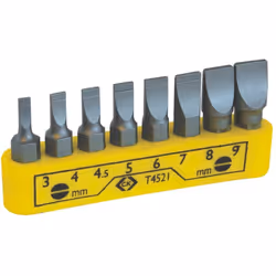 Informations techniques Forme (embouts) : C 6.3 Longueur : 25 mm Matériau : Acier S2 Propriété du matériau : allié Propulseur ...