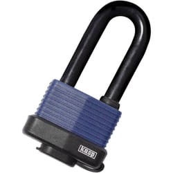Kasp - K13545L63D Cadenas 58 mm fermeture différente bleu foncé avec serrure à clé