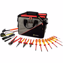 description Un kit d'outils d'électricien complet avec Combicut3, tout inclus dans un sac de technicien C.K. Ce texte a été t ...