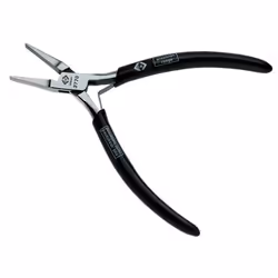 C.K Tools T3770, Pince à long bec, Chlorure de polyvinyle, Acier, Noir, 12 cm