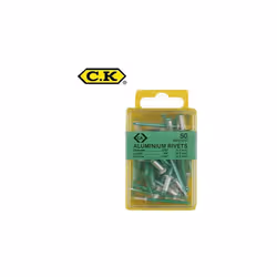 50 Rivets alu CK. - Rivets fabriqué à base d' aluminium. - Dimensions : 4 x 12mm - Boîte de 50 rivets. Référence CK T3819A515 ...