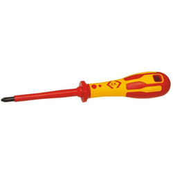 C.K Dextro T49142-2 VDE Tournevis cruciforme PH 2 Longueur de la lame: 100 mm DIN ISO 8764, DIN EN 60900