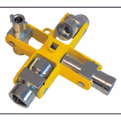 Informations techniques Contenu: 1 pc(s) Type de produit: Clé pour armoire de distribution Clé en croix universelle 9 en 1 Ce ...