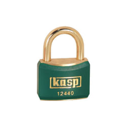 Kasp - K12440GREA1 cadenas en laiton de couleur 40 mm s'entrouvant vert