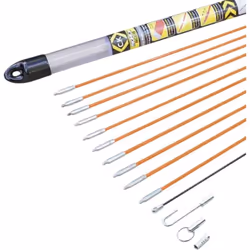 Description générale Le kit de 10 baguettes tire-fils MIGHTY ROD de C.K Outillage est conçu pour faciliter le passage de câbl ...