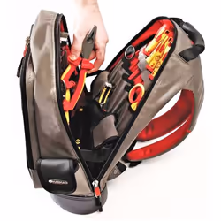 C.K Tools MA2635 sac à dos Noir, Gris, Rouge Polymère - Vue supplémentaire 7