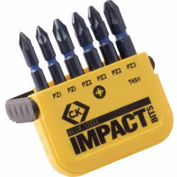 Informations techniques Forme (embouts) : E 6.3 Longueur : 50 mm Matériau : Acier V8 Propriété du matériau : allié Propulseur ...