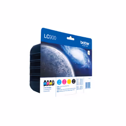 Brother LC-900VALBPDR cartouche d'encre Original Noir, Cyan, Magenta, Jaune