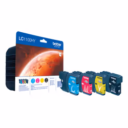Brother LC1100HYVALBP, 900 pages, 750 pages, 4 pièce(s), Multi pack