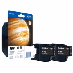 Brother Pack de cartouches d’encre : Noir x2, Rendement standard, Encre à pigments, 600 pages, Multi pack