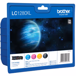 Brother LC-1280XLVALBPDR, Rendement élevé (XL), 4 pièce(s), Multi pack