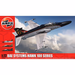 Airfix BAE Hawk 100 Series, Modèle réduit d’aéronef à aile fixe, Kit de montage, 1:72, BAE Hawk 100, unisexe, Plastique
