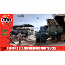 Airfix Bedford QLT And Bedford QLD Trucks, Military vehicle model kit, Kit de montage, 1:76, Bedford QLT And Bedford QLD Truc ...