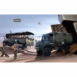 Airfix Bedford QLT And Bedford QLD Trucks Military vehicle model kit Kit de montage 1:76