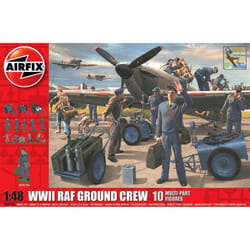 Figurines militaires - AIRFIX - Equipe au sol RAF WWII - 10 figurines - 108 pièces - A monter soi-même