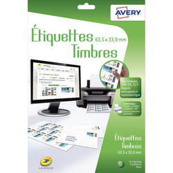 Avery J8159-3 étiquette à imprimer Blanc Imprimante d'étiquette adhésive