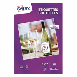 Avery C9269-10, Blanc, Rectangle, Permanent, A4, Papier, Jet d'encre