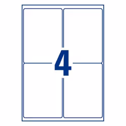 Avery C9269-10 étiquette auto-collante Rectangle Permanent Blanc 40 pièce(s)