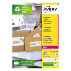 Avery LR7159-100 étiquette d'adresse Blanc Imprimante d'étiquette adhésive