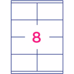 Office Star OS43438 étiquette auto-collante Rectangle Permanent Blanc 800 pièce(s)