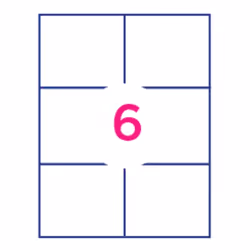 Office Star OS43439 étiquette auto-collante Rectangle Permanent Blanc 600 pièce(s)